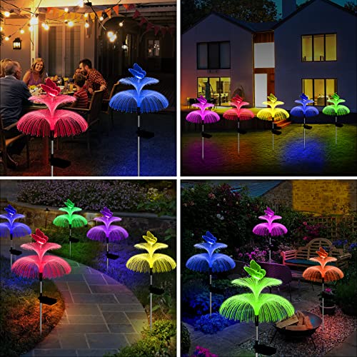 Solar Colorful LED Jellyfish Garden Light – Outdoor Decorative Lamp